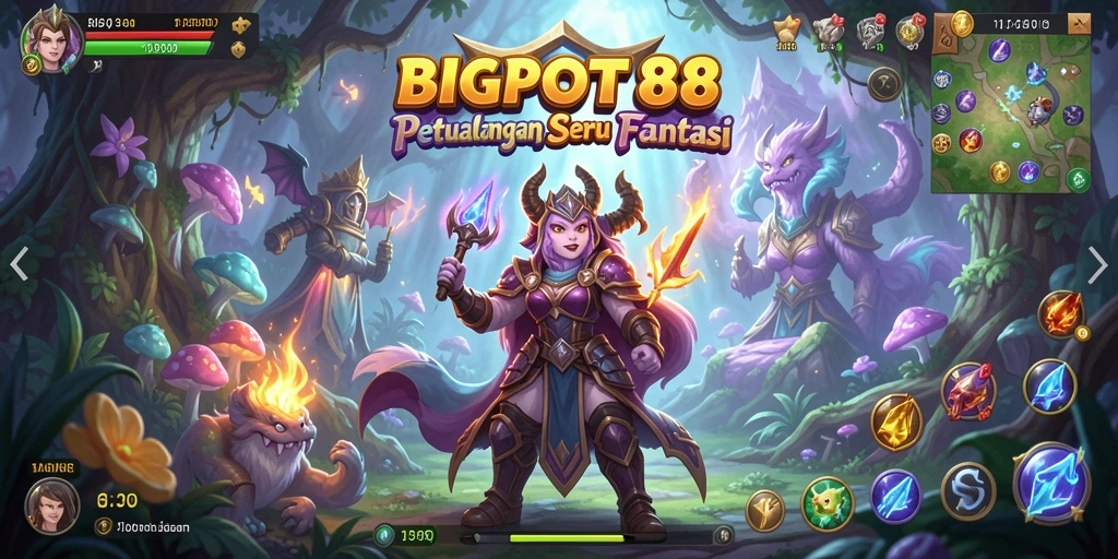 Screenshot utama menampilkan gameplay petualangan seru di BIGPOT88.