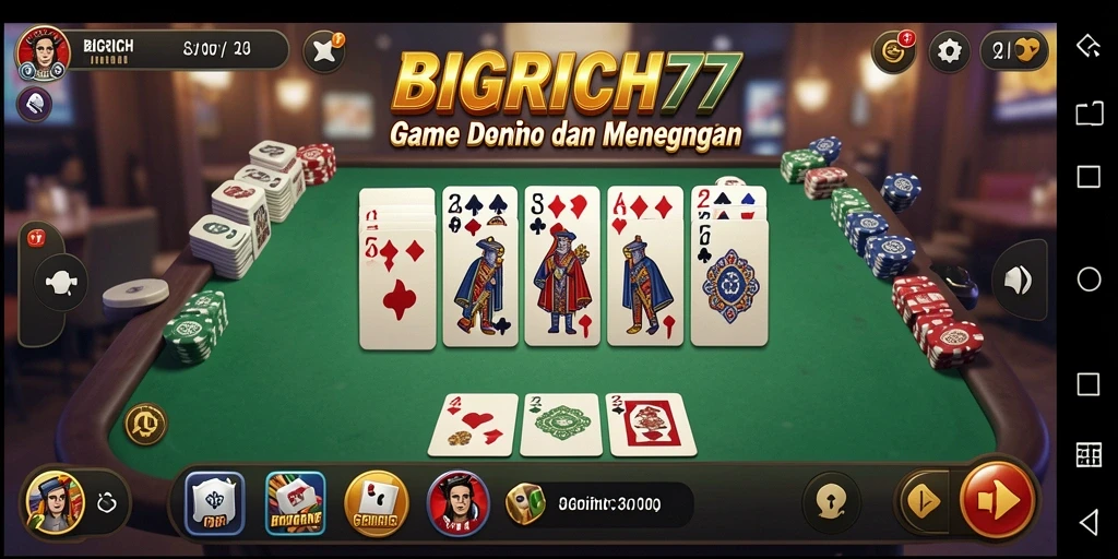 Tampilan gameplay seru dan menantang dari BIGRICH77.