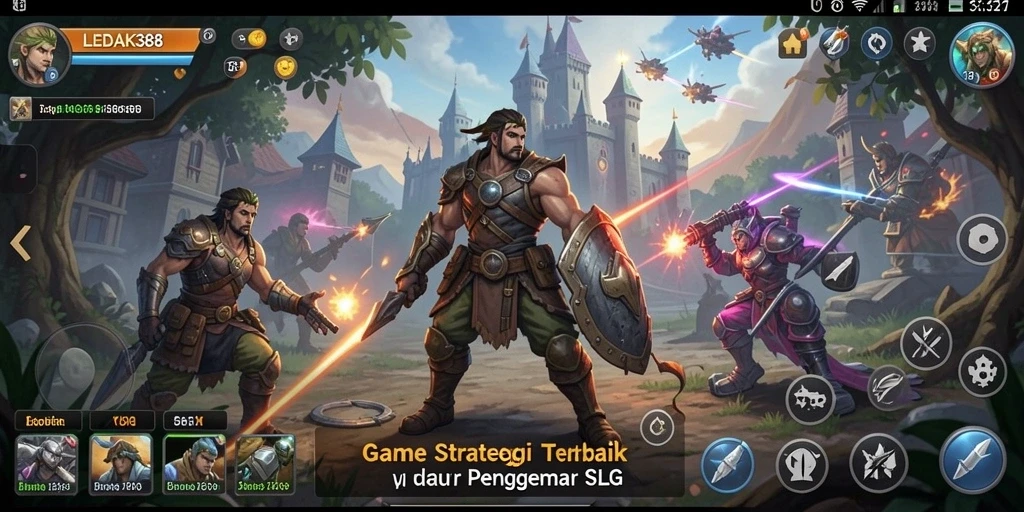 Screenshot menunjukkan aksi pertempuran menarik di LEDAK388.