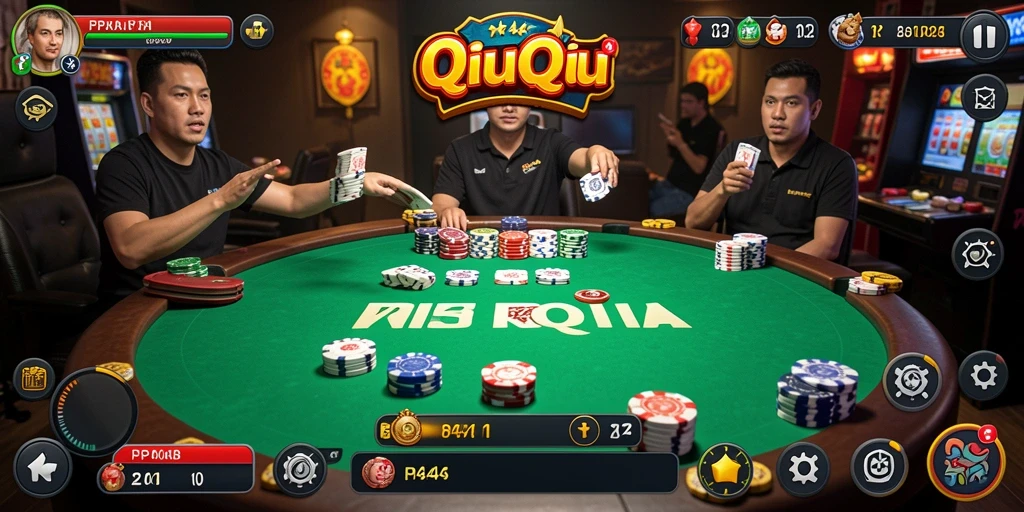 Tangkapan layar dari gameplay seru PP444 QiuQiu.