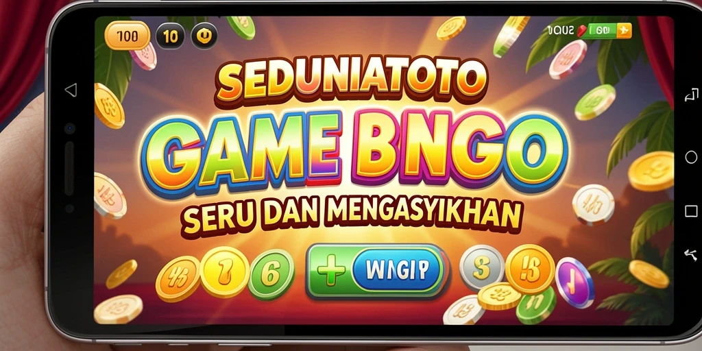 Tampilan gameplay seru di SEDUNIATOTO dengan kartu Bingo.
