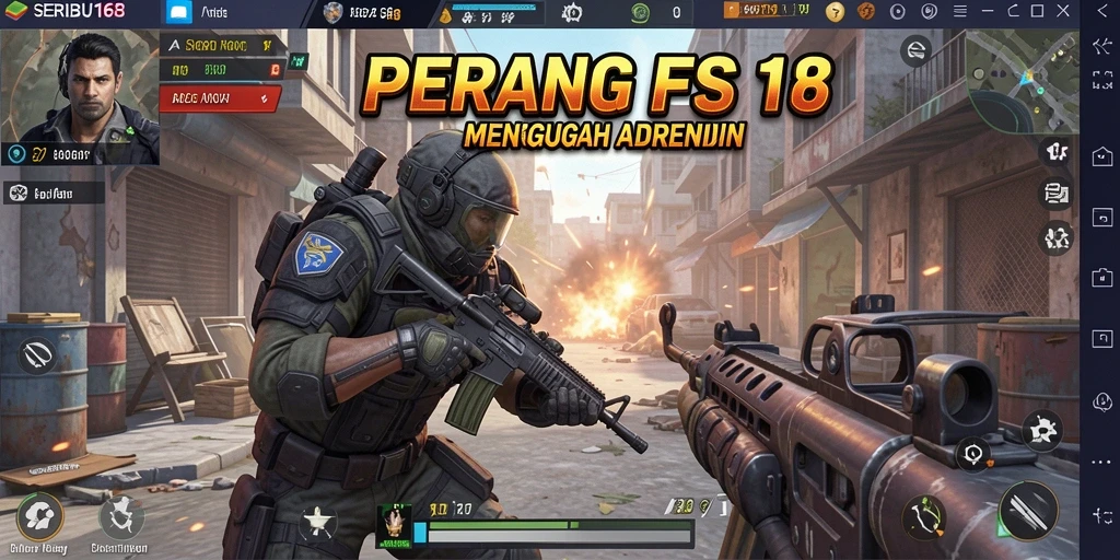 Tampilan gameplay SERIBU168 yang penuh aksi dan mendebarkan.