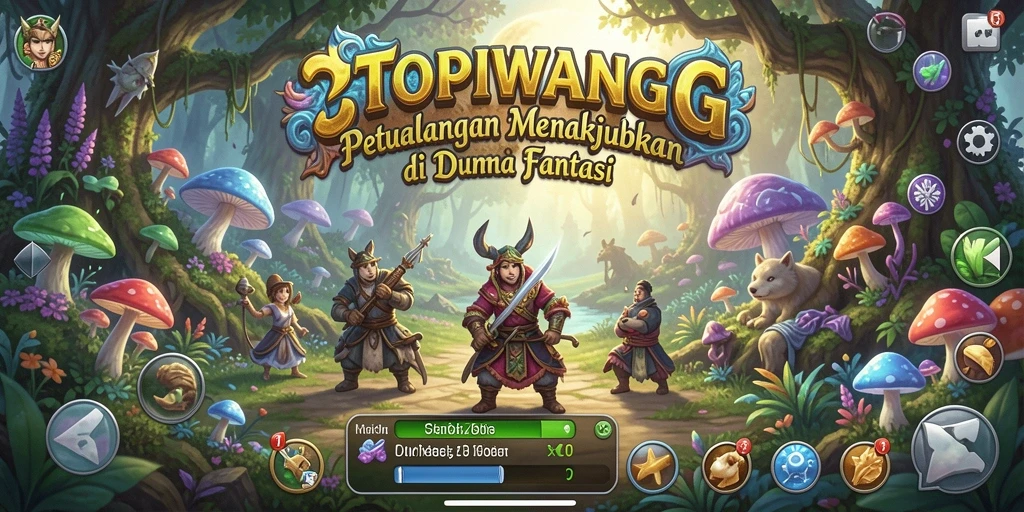 Screenshot menarik dari gameplay petualangan di TOPIWANGI.