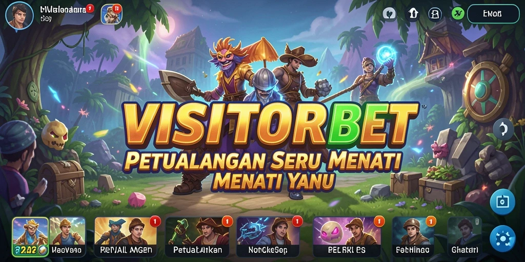 Tampilan gameplay seru dari VISITORBET saat menjelajahi dunia petualangan.
