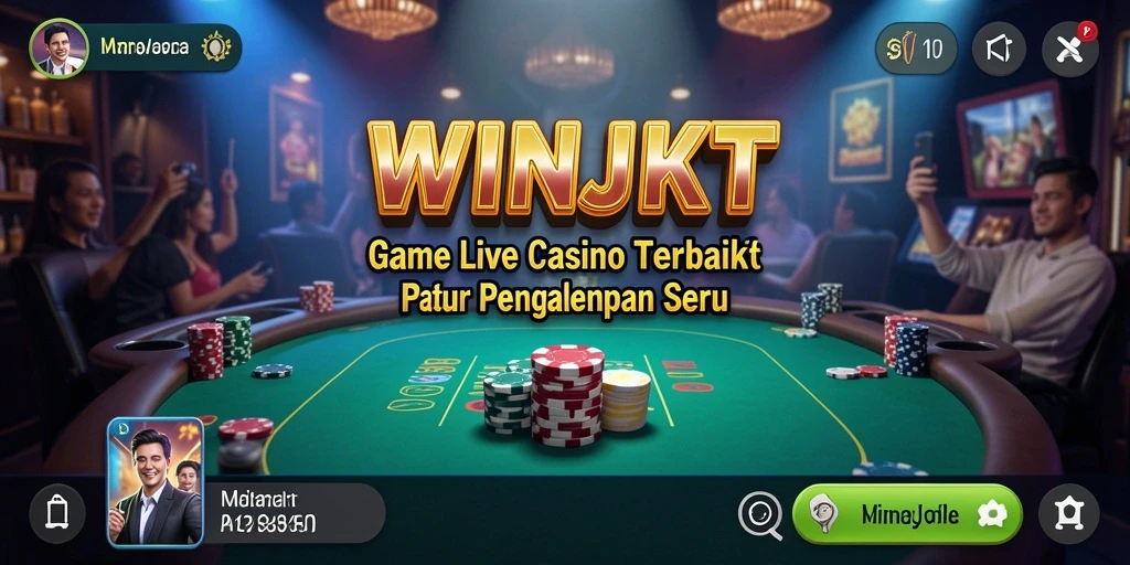 Tampilan gameplay <strong>WINJKT</strong> Live Casino yang mengesankan dengan dealer langsung.