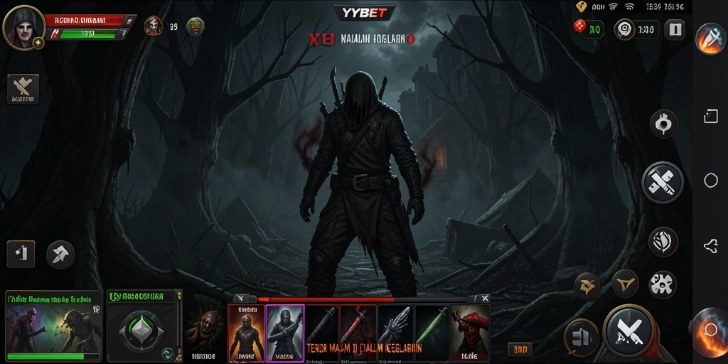 Screenshot gameplay YYBET menampilkan karakter dalam situasi menegangkan.